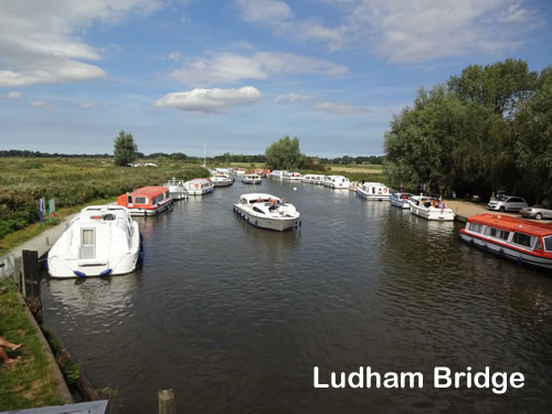 The moorings at Ludham Bridge